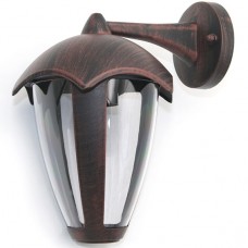 Φωτιστικό Φανάρι Επίτοιχο 1xE27 Αλουμινίου Σκουριά Ρουστίκ IP44 9-036281